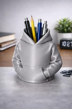 Hoodie Style Pen Holder (Grey)