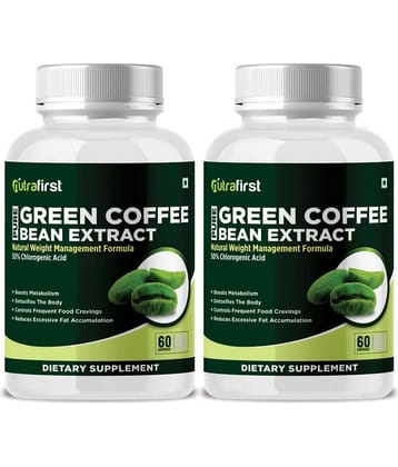 Nutrafirst Green Coffee Bean Extract Capsules with 50% CGA for Weight Management in Men & Women - 120 Capsules (Pack of 2)