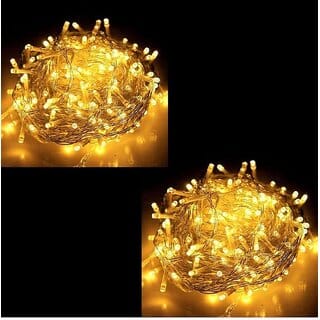 DAYBETTER Yellow 15M Decorative Ladi, Rice, String Led Light Pixel ( Pack of 2 )