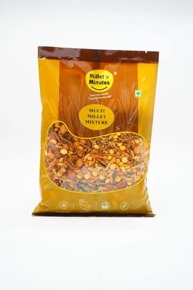 MilletnMinutes Multi Millet Mixture – Healthy Crunchy Snack | Made with Finger Millet, Foxtail Millet & Pearl Millet | 250g Pack
