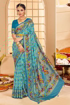 Blue Paithani Saree