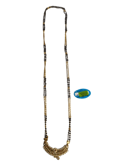 Gold Plated Traditional Marathi Mangalsutra Necklace for Women