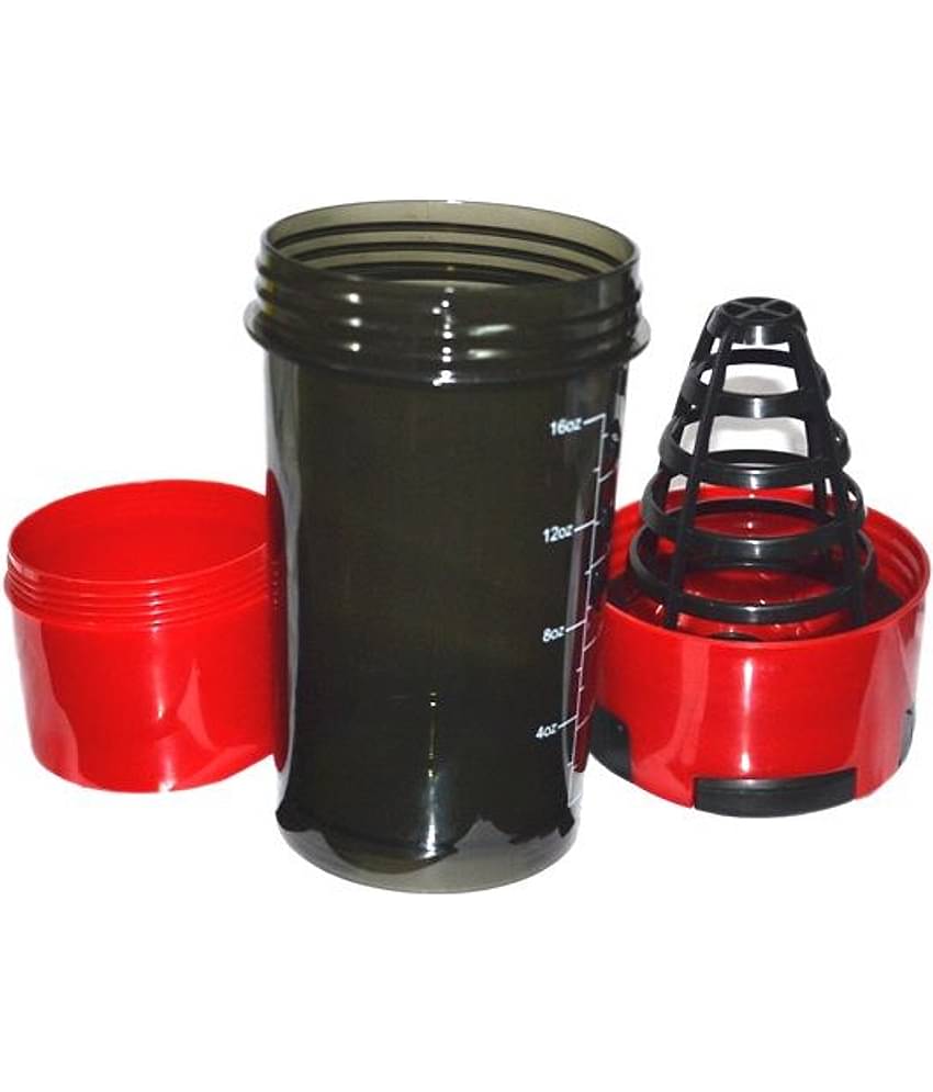 Cell First Shaker Bottle For Gym-red