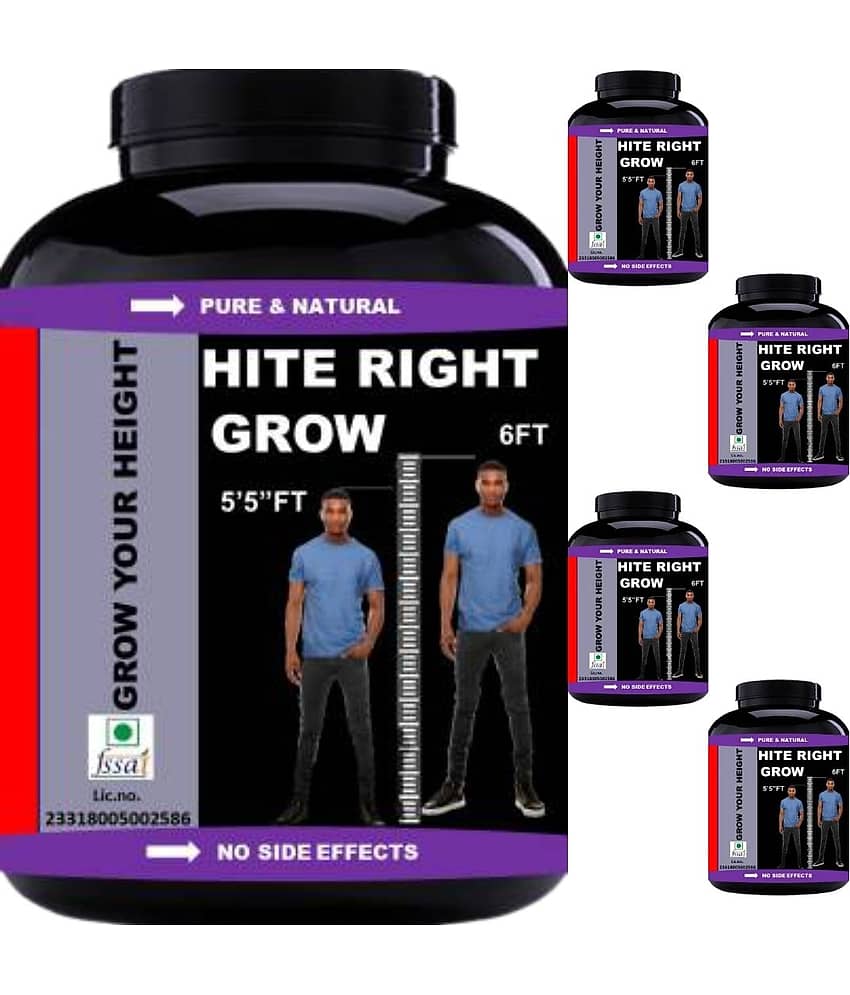VITARA HEALTHCARE hite right grow chocolate flavor 0.5 kg Powder Pack of 5