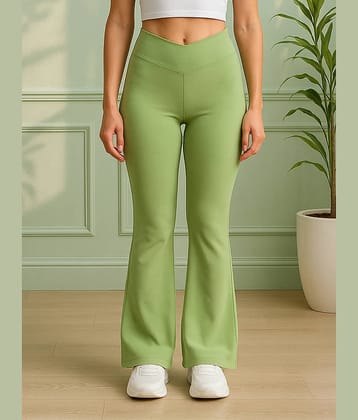 DTR FASHION Women Cotton Blend Korean Trousers ( Green )