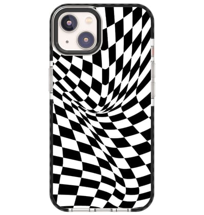 Checkered-B&W-iPhone 15 Pro Max / Black