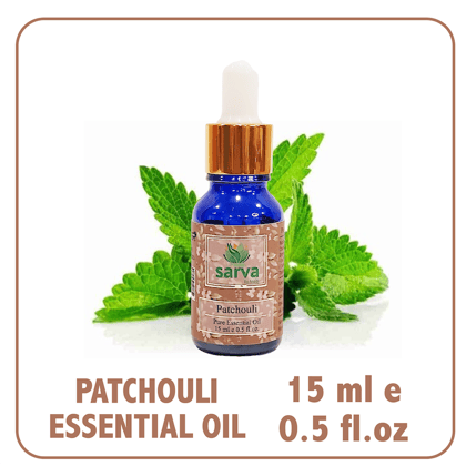 Patchouli Essential Oil | Repels Insects | Relieves Mind, Pain & Inflammation |-15ml