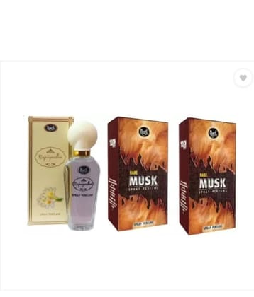 Monet - 1 RAJNIGANGHA 30ML&2 MUSK PERFUME 30 ml each Eau De Parfum (EDP) For Women,Men 90 ( Pack of 3 )