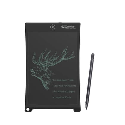 Portronics Ruffpad 10 Plus Re Writeable LCD Writing Pad (Black)