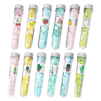 Elecsera Flower Tube Shape Bottle Paper Soap Clean Soft Bath Travel Bottle Soap (12 x 18 g)