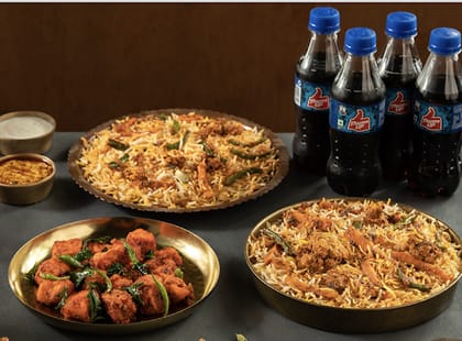 Veg Biryani Family Combo (Serves 4)