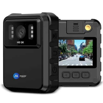 Maizic smarthome 4K Body Camera – 64GB, Night Vision, 150° Wide Angle, Waterproof – Clip-On Security Cam for Law Enforcement & Outdoor Use