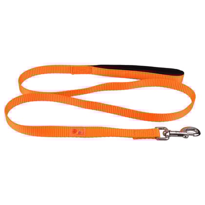 Petz Pure Nylon Padded Leash 1.25 inch Orange 25mm