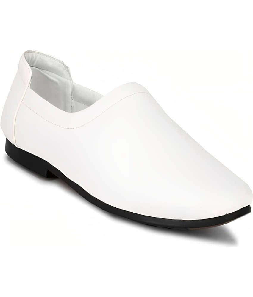 MARKRANGE - White Men's Slip-on Shoes
