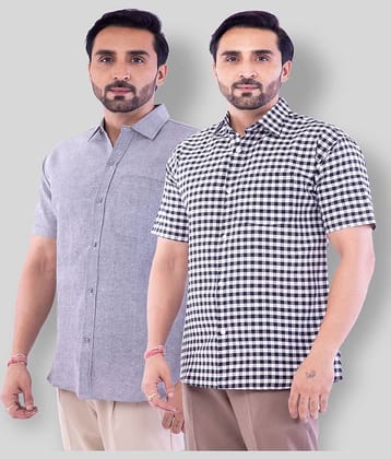 DESHBANDHU DBK - Multicolor Cotton Regular Fit Men's Casual Shirt (Pack of 2 )