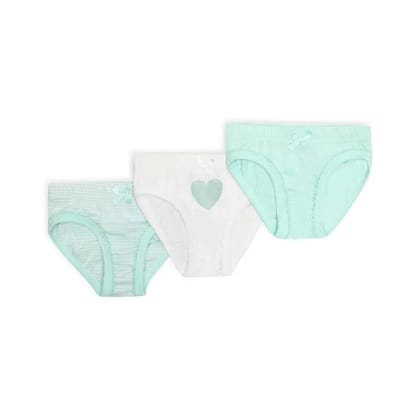 Baby Girl Sky Briefs (Pack of 3)-2-3 Y / Green