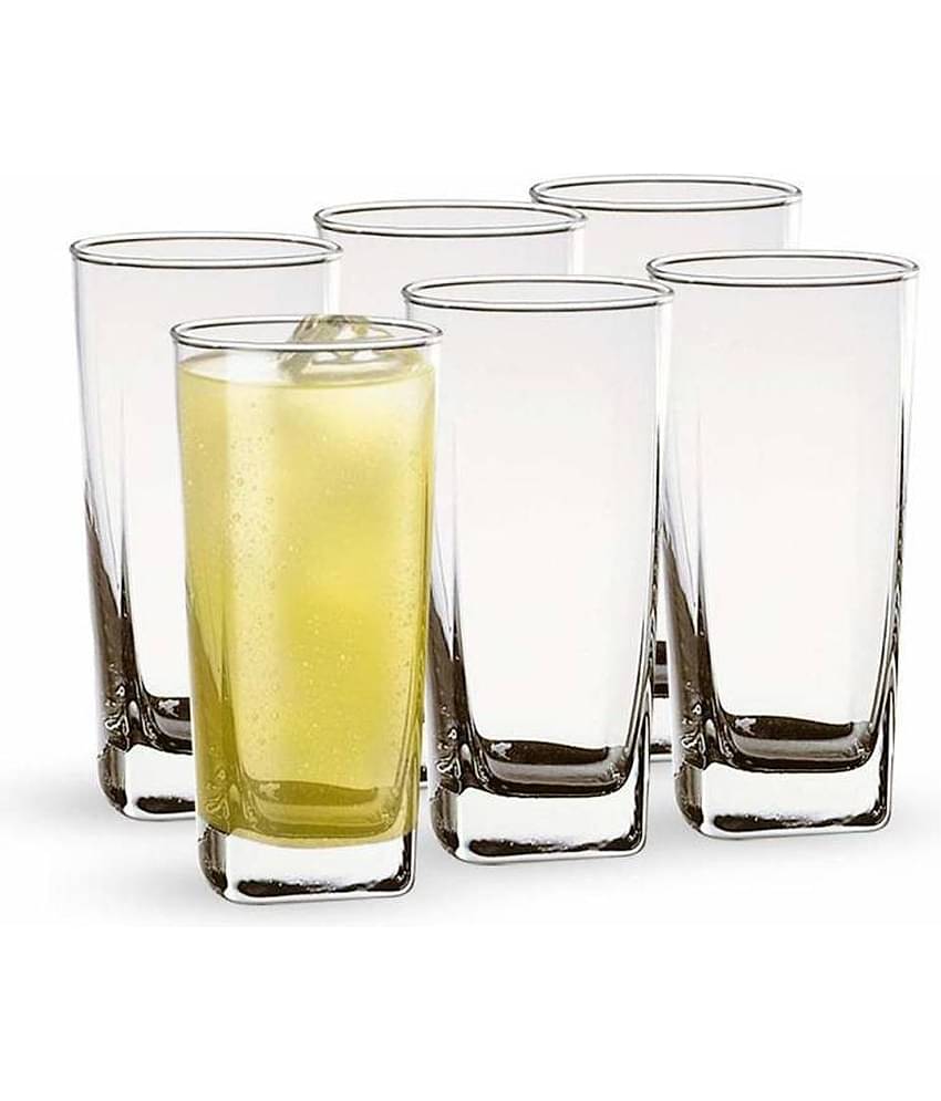 AFAST Designer Glass Glass Glasses 350 ml ( Pack of 6 )