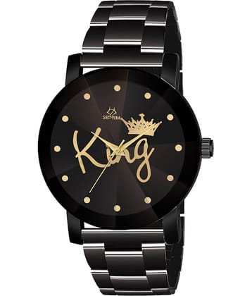 Septem Black Stainless Steel Analog Men's Watch