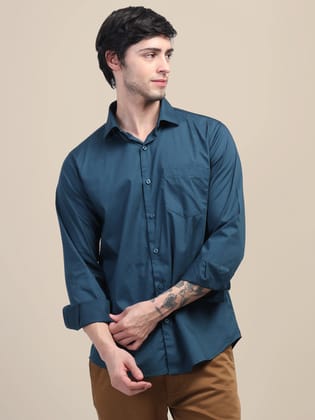 Premium Cotton Lycra Shirt-M-40