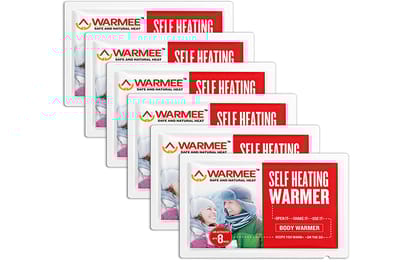 Warmee Self Heating Air Activated Body Warmers (Pack of 6)