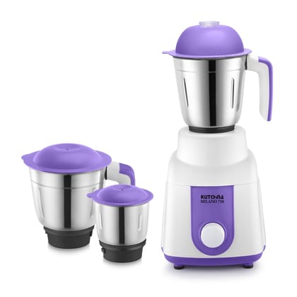 Kutchina Milano Blender Mixer Grinder 750 Watt (3 Jars) | Powerful Motor, High Speed, Low Noise | Rust Proof SS 304 Blades | Sturdy ABS Body Mixer Grinder Juicer | 2yrs on Product, 5yrs on Motor Kutchina Milano Blender Mixer Grinder 750 Watt (3 Jars) | P Kutchina Milano Blender Mixer Grinder 750 Watt (3 Jars) | Powerful Motor, High Speed, Low Noise | Rust Proof SS 304 Blades | Sturdy ABS Body Mixer Grinder Juicer | 2yrs on Product, 5yrs on Motor Kutchina Milano Blender Mixer Grinder 750 Watt (3 Jars) | P