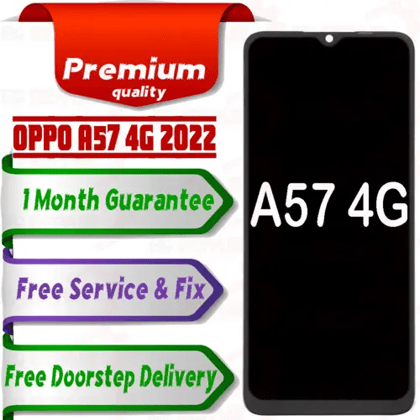Oppo A57 4G Combo LCD with Touch Screen for A57 4G 2022  Black (display glass combo folder)