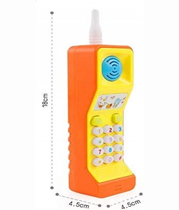 FRATELLI Mobile Phone Toy Intelligent Learning Machine Study Learn Words Sing Song Plastic Hobby Intelligence Gifts Educational for Kids,Multi color(Pack of 1)