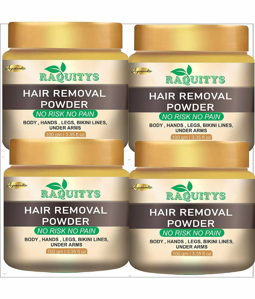 RAQUITYS PURE Hair Removal Powder Three in one Use For Powder D-Tan Skin 400GM