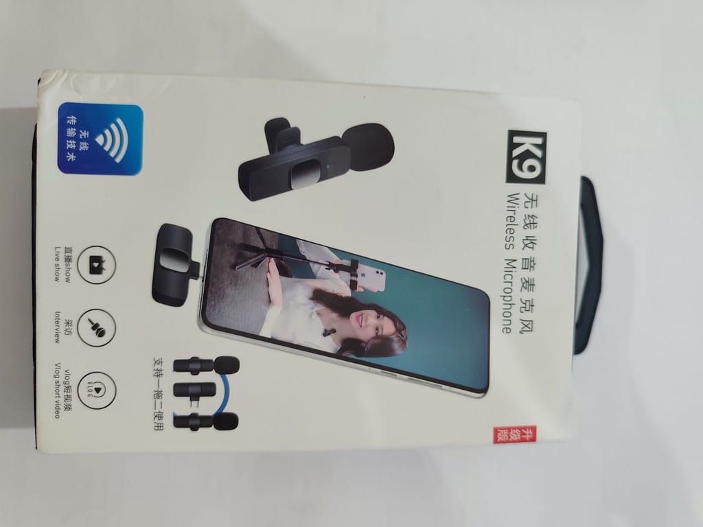 Standard Name: K9 Wireless Lavalier Microphone for Android & iPhone - Plug & Play Lapel Mic