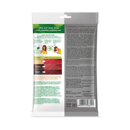 Nisha Creme Hair Color Flame Red 50g Pack of 6, Permanent Hair Colour for Women & Men, Long Lasting Hair Color