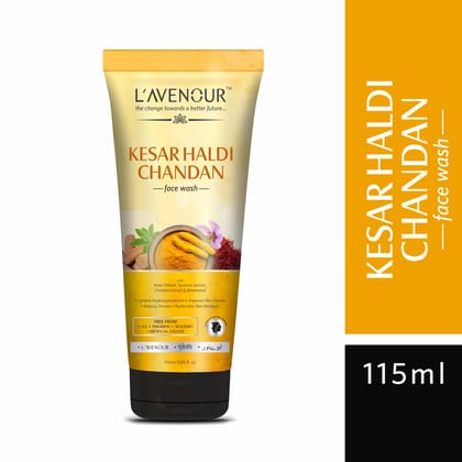 L'avenour Kesar Haldi Chandan Face Wash For Reduce Hyperpigmentation & Dryness - 115ml