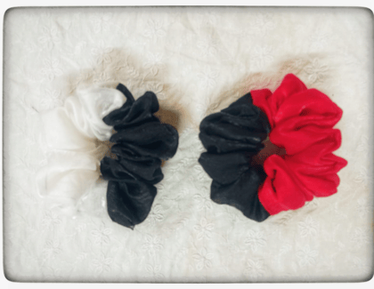 Contrast Pop Scrunchie | Bright Two-Tone Elastic Hair Tie