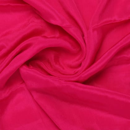 Dark Pink Colour Pure Chinon Plain Dyed Fabric