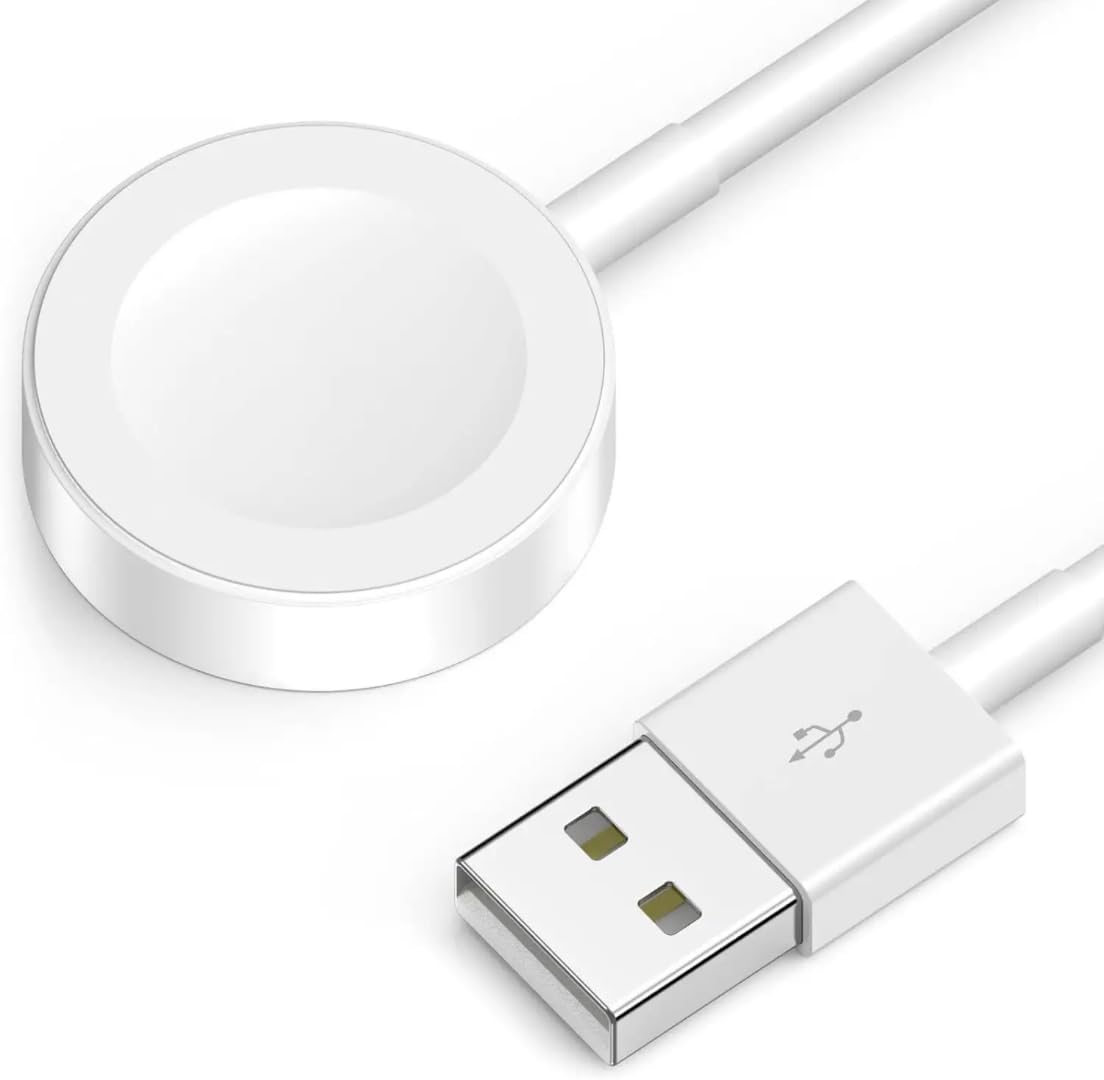 Smart Watch Wireless Charger Magnetic Charging Cable Compatible with T800 T900 T10 Ultra HW22pro HW22+ HW39pro HW23pro HW57pro HW67PLUS HW68MAX HW68ultra A7pro A7promax A700pro (Fast Charging
