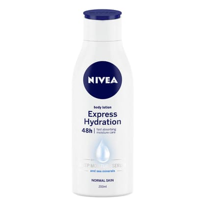 Nivea Body Lotion For Men & Women, Express Hydration, For Fast Absorption, 200Ml