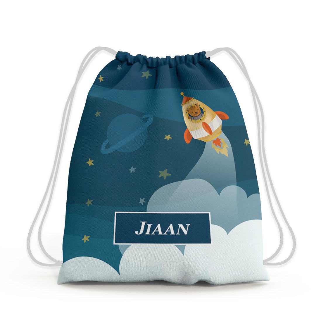 Rocket Bear Drawstring Bag (kids)-Toddlers [2-4 Years]
