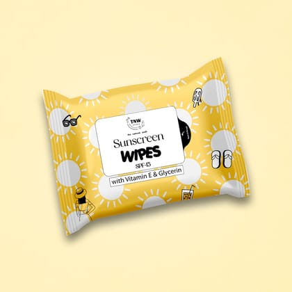 Sunscreen Wipes For Removing Dirt, Oil & Providing Hydration.-10 Wipes