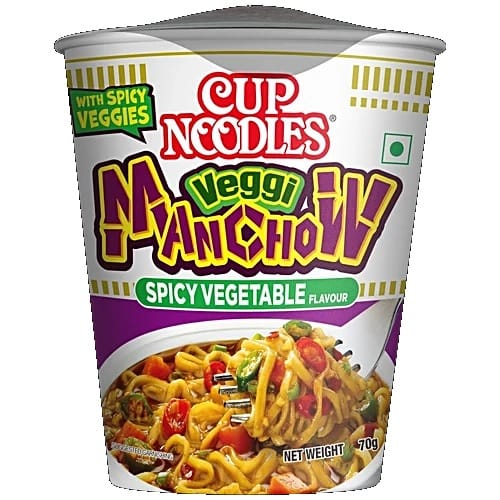 Nissin Veggi Manchow Cup Noodles, 70 g
