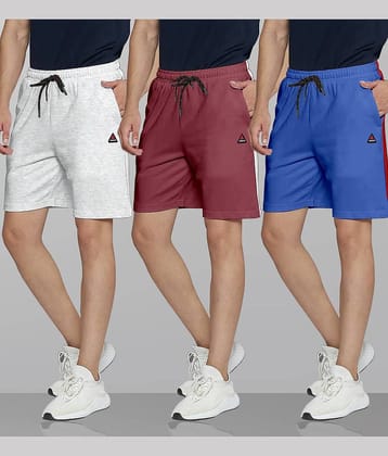 Ardeur Multi Cotton Blend Men's Shorts ( Pack of 3 )