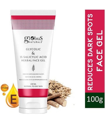 Globus Naturals Glycolic and 1% Salicylic acid Face Gel, 100ml