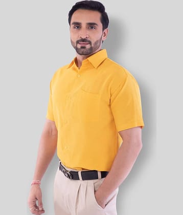 DESHBANDHU DBK - Yellow Cotton Regular Fit Men's Formal Shirt (Pack of 1)
