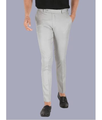 CLARE&CLARA Light Grey Slim Formal Trouser ( Pack of 1 )