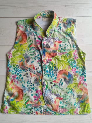 Cotton Nehru Jacket | Kukdoo Koo | Newborn to Adult sizes-0-6m
