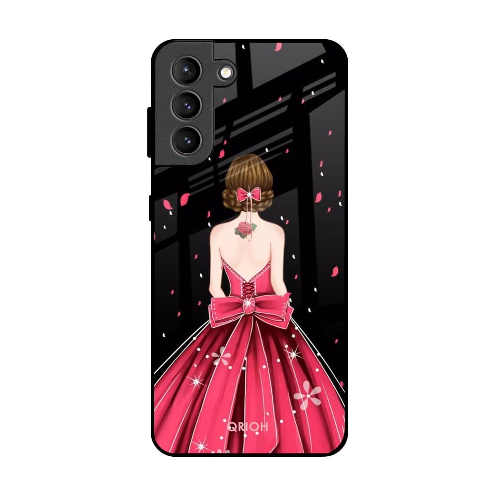 Fashion Princess Glass Case for Samsung Galaxy S21 Plus