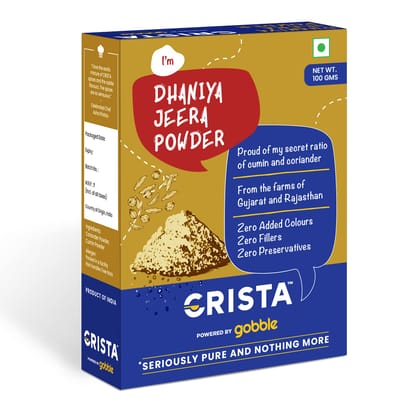 CRISTA Dhaniya Jeera Powder, 100 gm CRISTA Dhaniya Jeera Powder, 100 gm