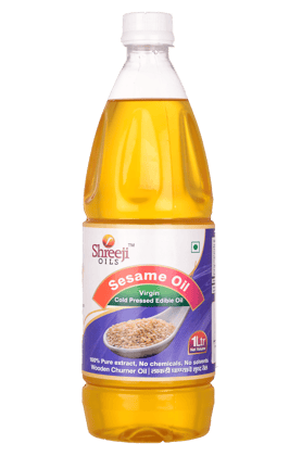 Shreeji Oils Sesame Virgin Cold Pressed Edible Oil, 1 L