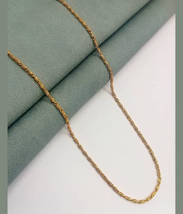 KRIMO Gold Plated Brass Chain ( Pack of 1 )