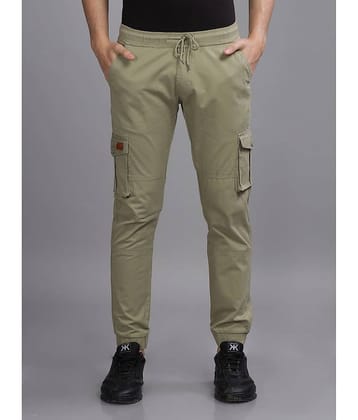 Paul Street Slim Flat Men's Cargos - Green ( Pack of 1 )