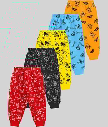 Kuchipoo Pack of 5 Cotton Three-Fourth For Baby Boys ( Multicolor )