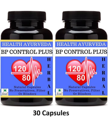 Health Ayurveda Bp Control Plus | Ayurvedic Bp Control Capsule 60 No.S Pack of 2